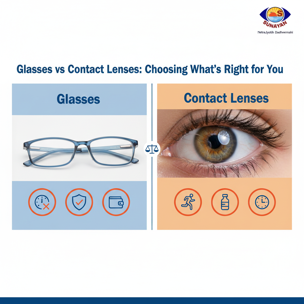 Glasses vs Contact Lenses: Choosing What’s Right for You